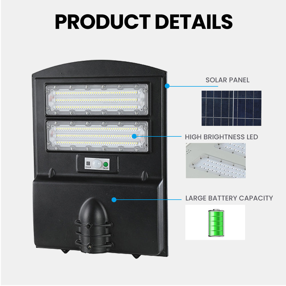 Energy-saving outdoor IP65 solar street light led road lighting 200W400w street light (6)